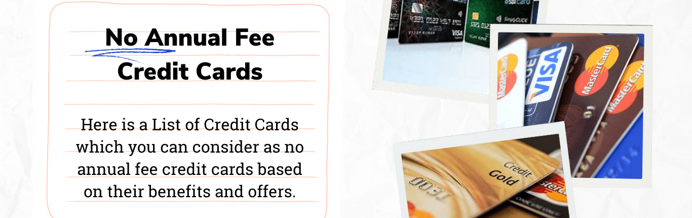 no annual fee credit cards