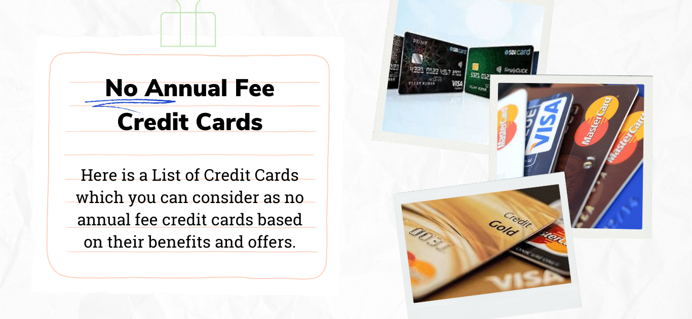 no annual fee credit cards