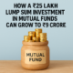 ₹25 Lakh Lump Sum Investment in Mutual Funds