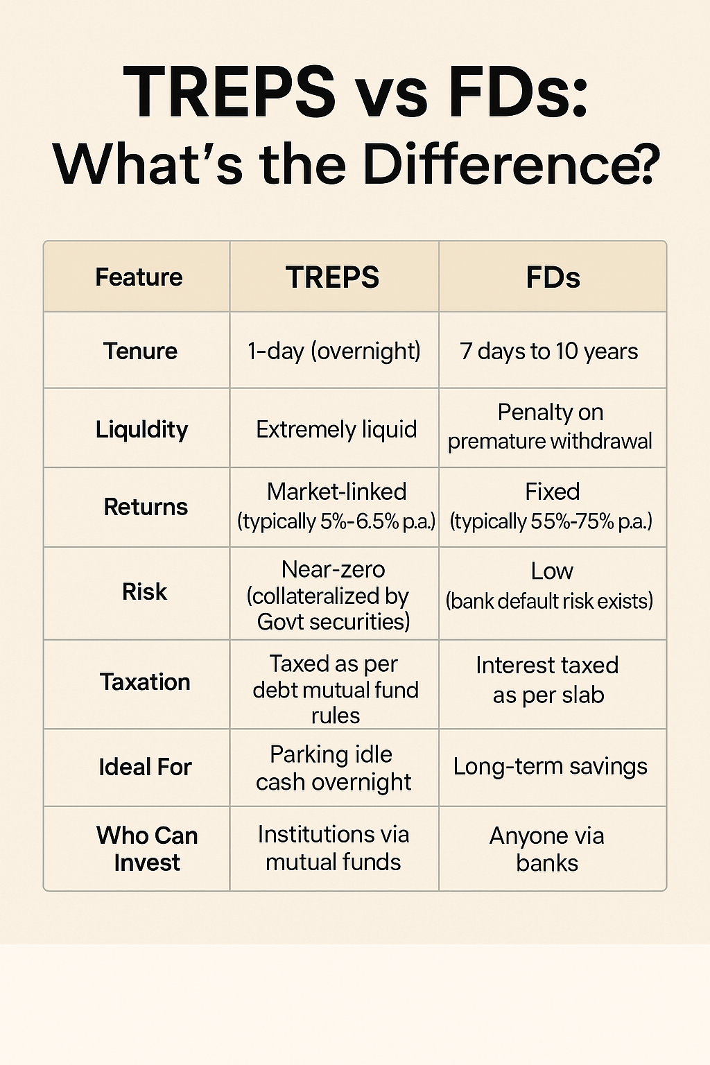 TREPS vs FDs