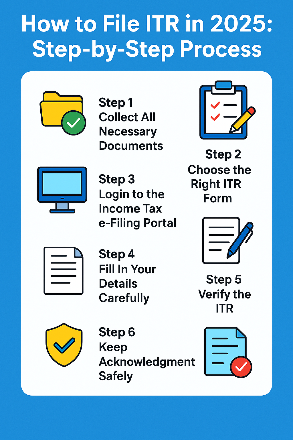 How to File ITR in 2025 Step-by-Step Process
