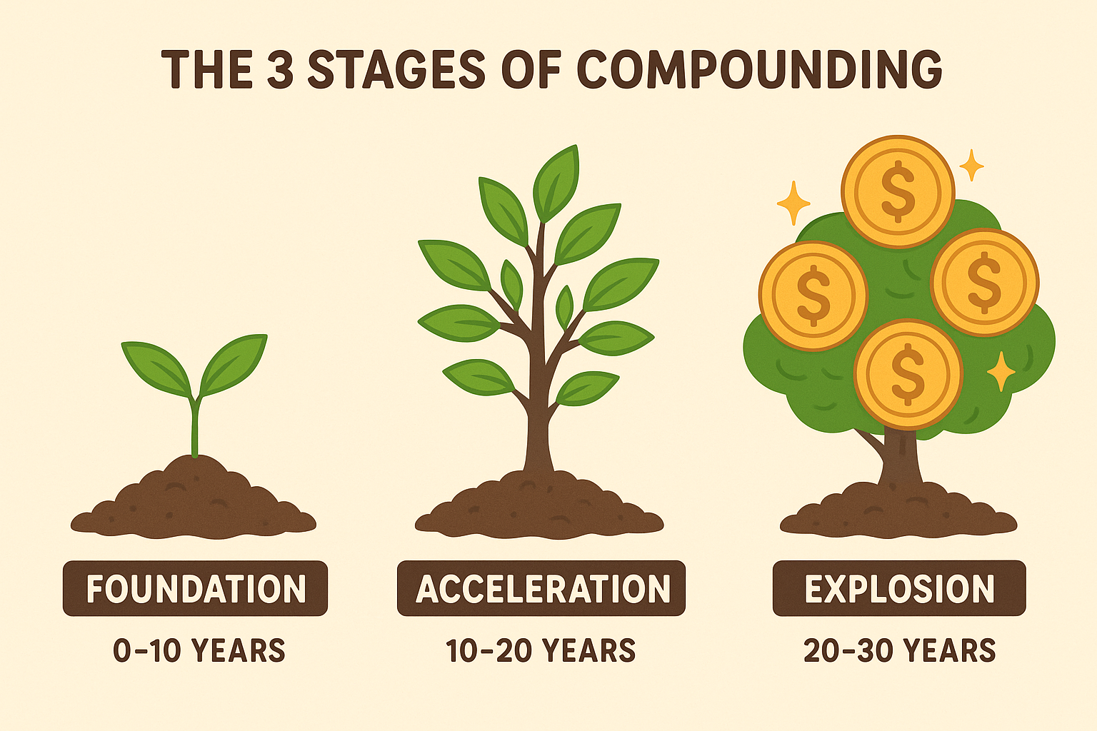 3 stages of compounding