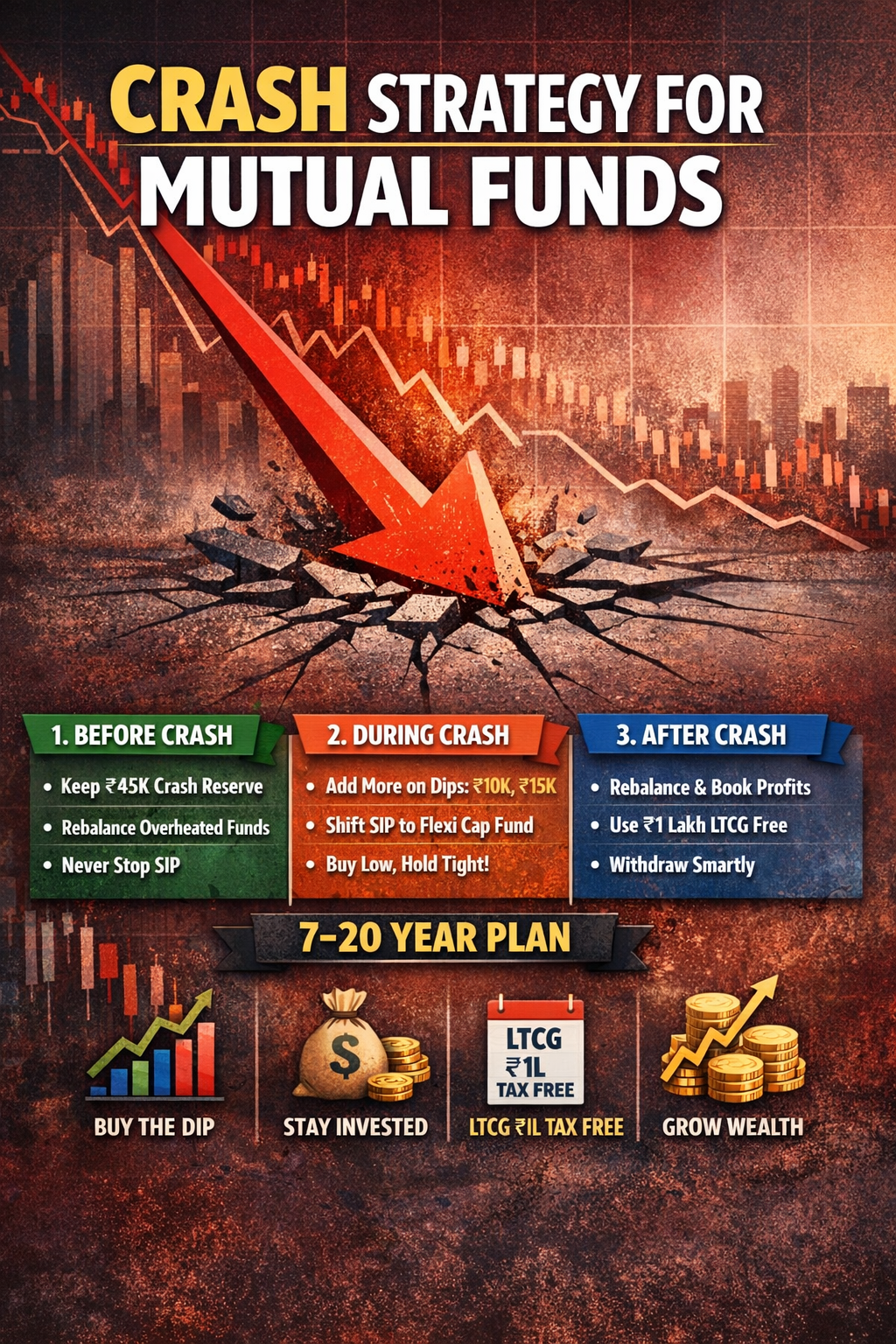 Crash strategy for mutual funds